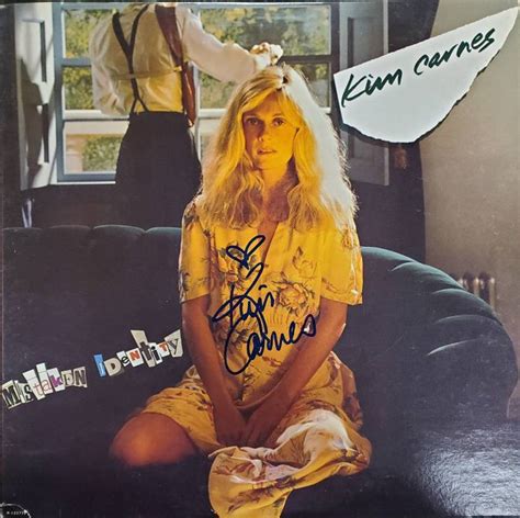 Kim Carnes Mistaken Identity Record Album Autographed By Kim Carnes W