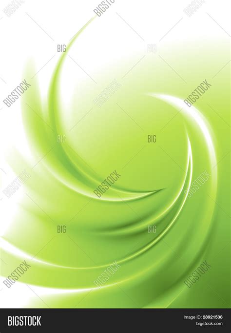 Abstract Green Swirl Vector And Photo Free Trial Bigstock
