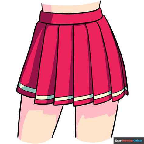 How To Draw An Anime Skirt Easy Step By Step Tutorial