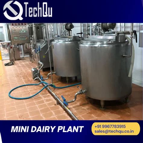 Mini Dairy Processing Plant For Milk Capacity 100 LPH TO 3000 LPH At