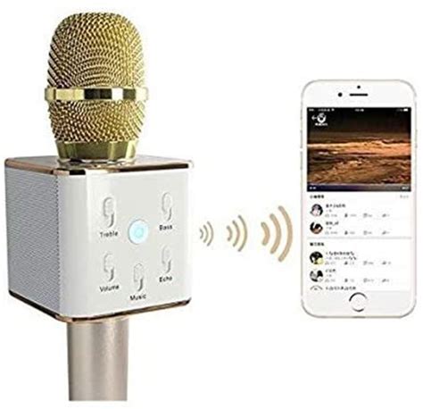Buy Q7 Wireless Handheld Karaoke Microphone Bluetooth For Smart Phones