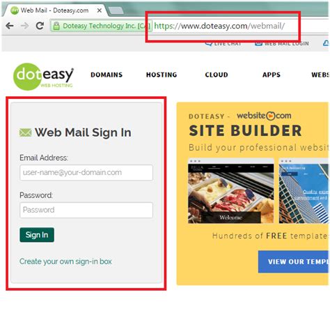 Accessing Your Emails Using Horde Doteasy Web Hosting