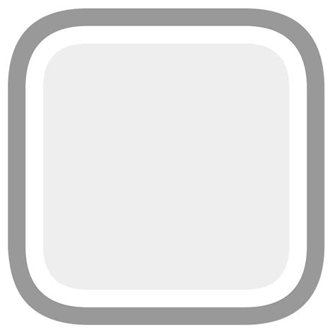Grey Ui Buttons 10 29 Square Rounded Icon Free Download Transparent