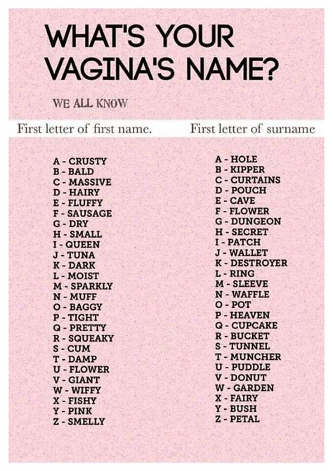 my publications funny names for the female vagina page 1 created with