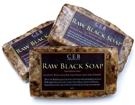 Items Similar To African Black Soap Raw Black Soap 4 Ounce Bar Of