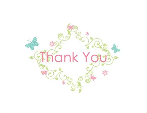 Pear tree's baby thank you cards come in lots of different themes and colors, just like our birth announcements and adoption announcements.you can personalize your baby thank you cards to match your announcements, or just choose a design you like and personalize it with. Bouncing Butterfly Thanks - Baby Thank You Cards from CardsDirect