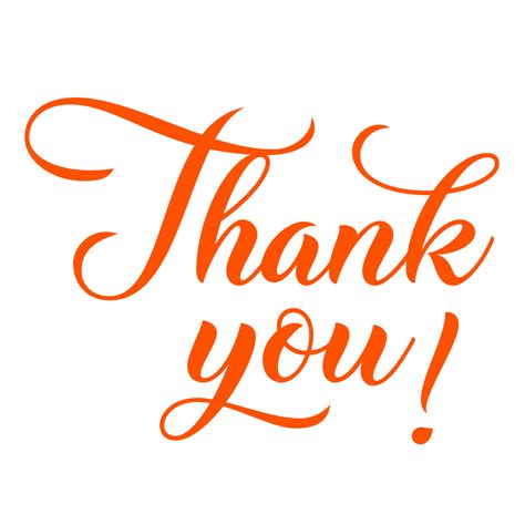 Thank You Lettering On A Transparent Background 27392250 Png