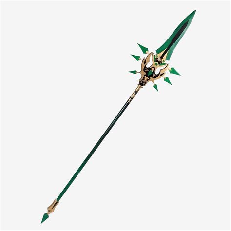 Genshin Impact Xiao Primordial Jade Winged Spear Cosplay Prop Unibuy