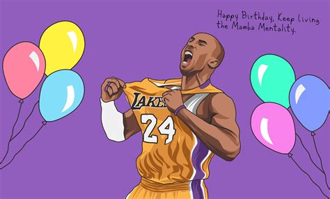 Birthday Card Kobe Bryant Lakers Birthday Card For Him Lakers Fan Rip