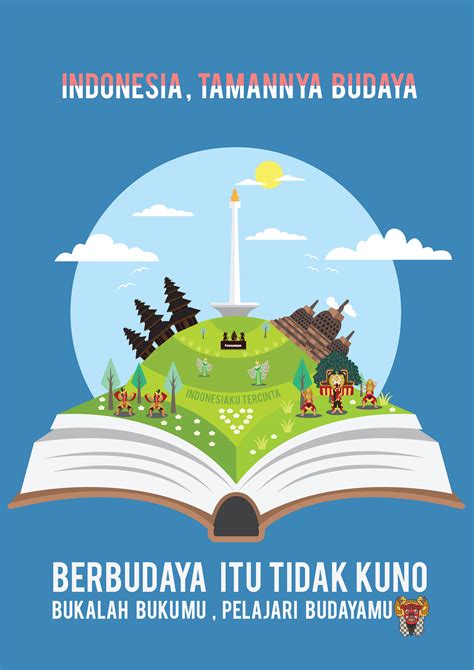 Poster Design Indonesia Bisa Berbudaya Budaya Poster Kelas Indonesia