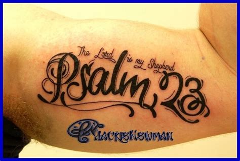 Pin By Misb Havn On Tattoos Tattoos Custom Tattoo Psalm 23 Tattoo