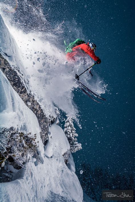 Cliff Jump With Adrien Coirier Skiing Photography Downhill Skiing