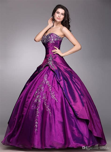 2016 Cheap In Stock Prom Dresses New Red Purple Fashion