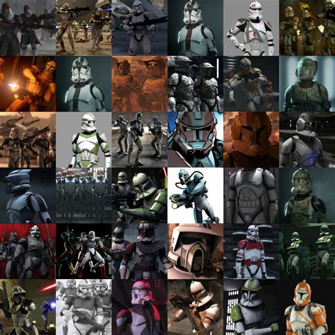 All Clone Trooper Units Canon Rstarwars