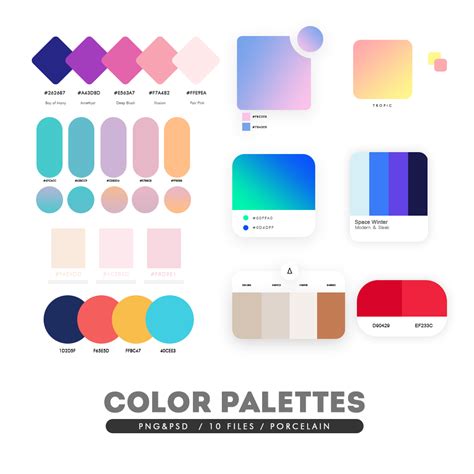 Color Palettes Psdpng Templates By Porcelain By Thatporcelain On