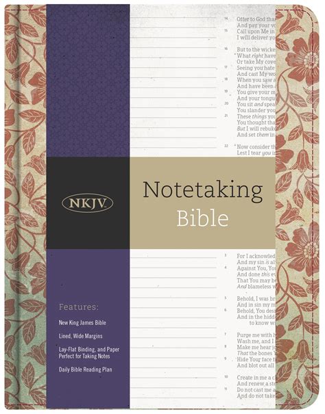 Nkjv Notetaking Bible Red Floral Hardcover