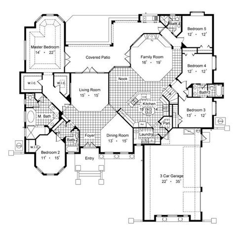 Most Popular 27 5 Bedroom 1 Level Floor Plans