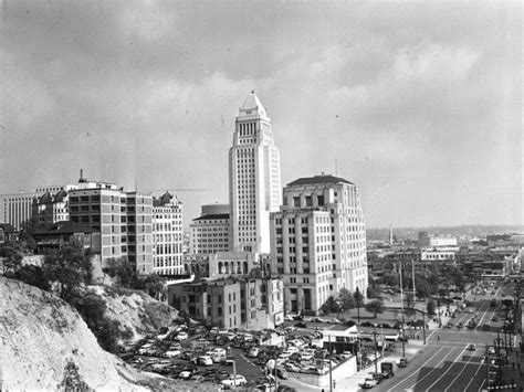 Los Angeles City Hall And The Civic Center District As Seen From Bunker
