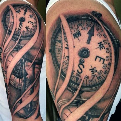 120 best compass tattoos for men compass tattoo tattoos for. 70 Compass Tattoo Designs For Men - An Exploration Of Ideas