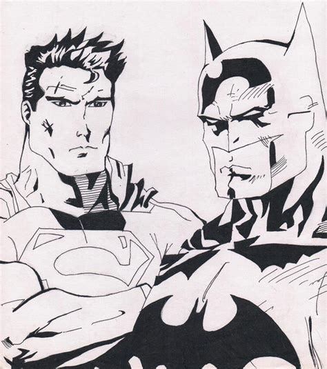 Superman Batman Jim Lee Style By Soulveiner On Deviantart