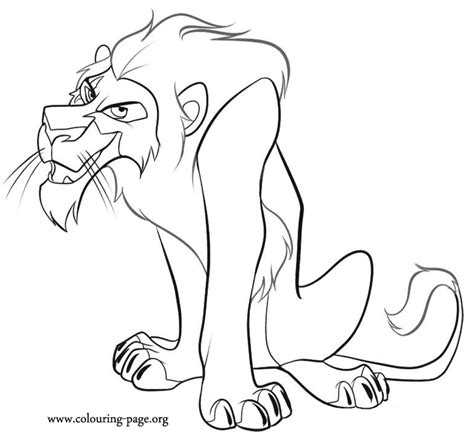 The Lion King Scar Coloring Page