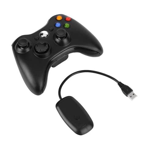 Manette Sans Fil Noire Xbox 360 Cdiscount Informatique