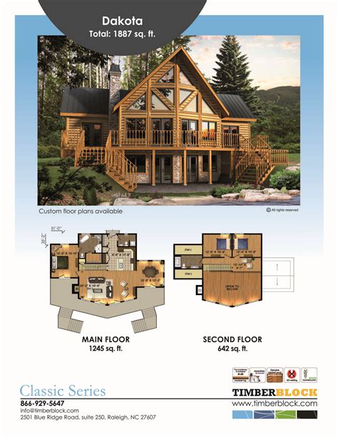 House Plan With Loft Log Cabin Floor Plans House Plans