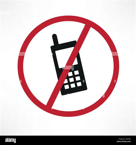 Vector No Cellphone Sign Stock Vector Image And Art Alamy