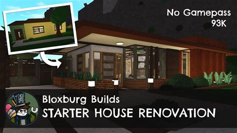 No Gamepass Starter Home Renovation 93k Bloxburg Builds Roblox