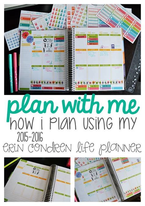 Plan With Me How I Plan Using My Erin Condren Life Planner Erin