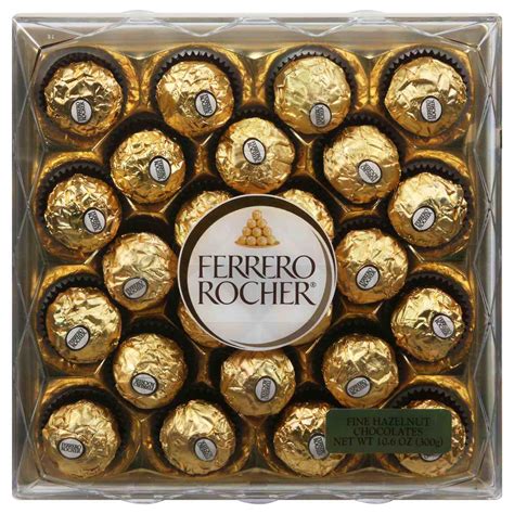 Ferrero Rocher Fine Hazelnut Chocolates T Box 24 Pc Shop Candy At