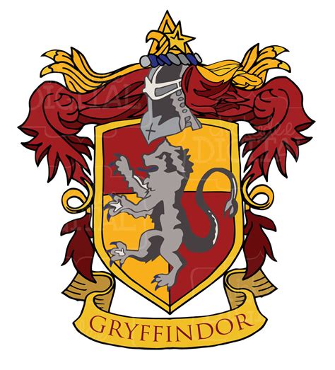 Harry Potter Gryffindor Crest Drawing Free Image Download