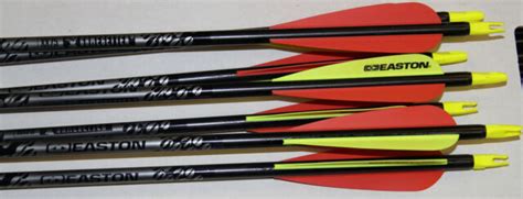 Easton Xx75 Gamegetter 400 Spine Arrows With Vanes And Inserts 6 Pack