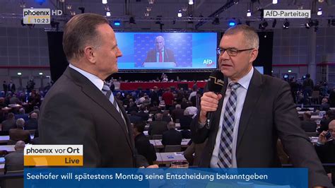 Der stellvertretende vorsitzende der alternative für deutschland, alexander gauland, hat die. Interview mit Georg Pazderski beim AfD-Parteitag am 03.12 ...