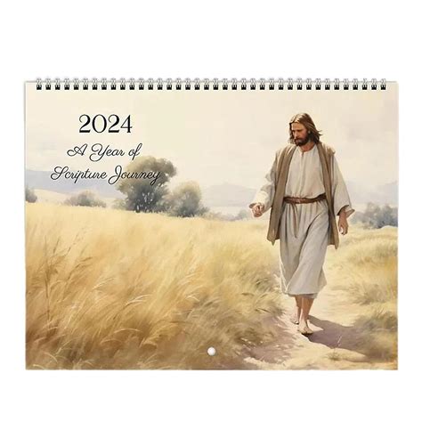 Jesus Calendar 2024 Bible Verse Wall Calendar 2024 Christian Calendar