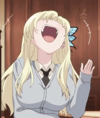 Anime Girl Laughing Animated Gif