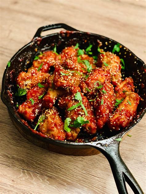 It's quite addictive and moreish. Spicy Korean Fried Chicken - Double Fry | Recipe | Chicken ...