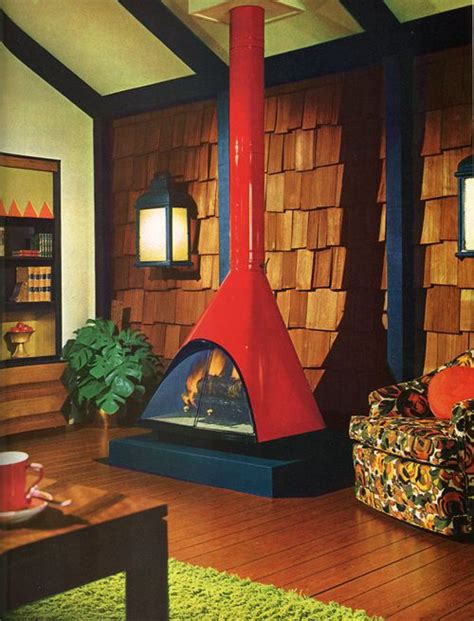 Vintage Fireplace Book Retro Mod Mid Century Modern Eames