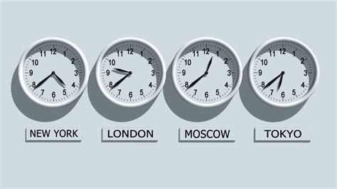 Timezone Clocks Showing Different Time Stock Footage Video 327190