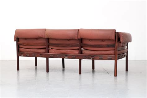 Leather 3 Seater Sofa By Sven Ellekaer For Coja El Recibidor