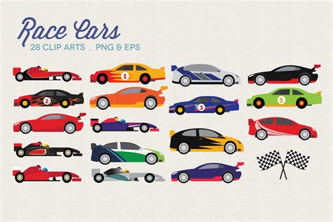 Race Cars Clipart Vector Png Graphic By Peachycottoncandy · Creative