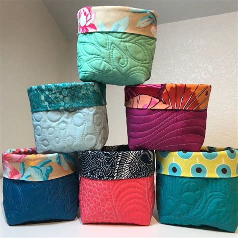 Quilted Nesting Storage Buckets Sewing Patterns Free Sewing Ts