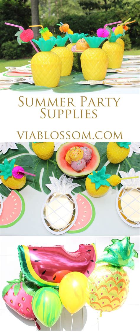Must Have Summer Party Supplies Via Blossom Tutti Frutti Birthday