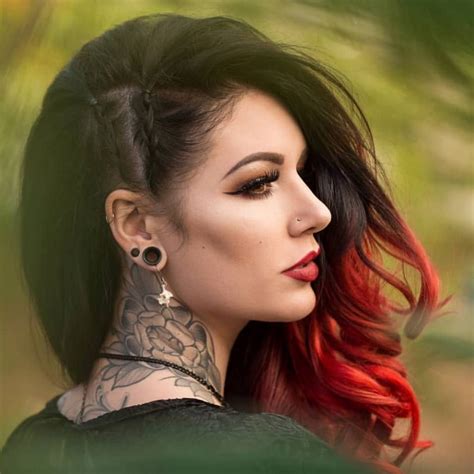 cervena fox tattoo model alternative girls inked girls fashion sketches most beautiful
