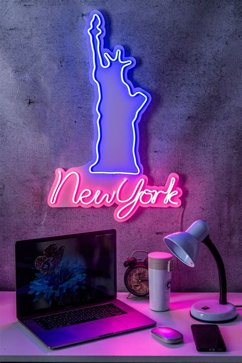 New York Neon Sign Neon Sign Wall Decor Handmade Neon Wall Etsy