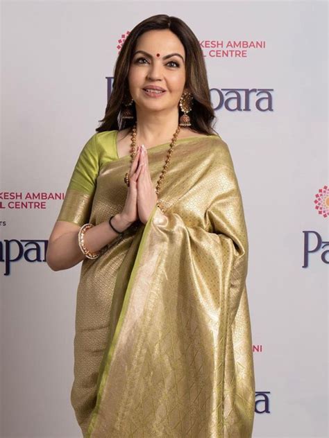 Guru Purnima Special Nita Ambani Steals The Show With Statement Jewels