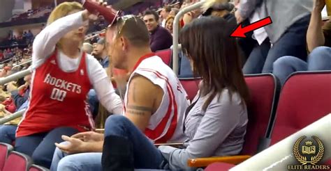 Guy Slapped By His Girlfriend On Kiss Cam Got Rescued By Hot Babe Next To Him Elite Readers