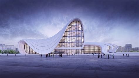 Simulation Of An Architectural Project Zaha Hadid Heydar Aliyev
