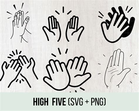 High Five Svg High 5 Svg High Five Png Design Clipart Vector Icon