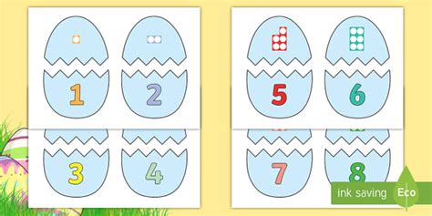 Easter Egg Number Shapes To 10 Matching Game Eyfs Ks1 Maths